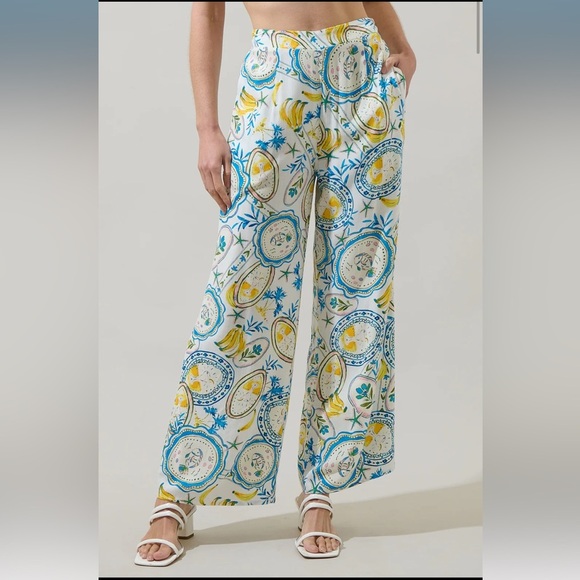 SugarLips Harvest Island Elena Wide Leg Pant & Brinley One Shoulder Top Set - Picture 3 of 11